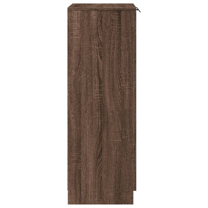Schoenenkast 59x35x100 cm bewerkt hout bruin eikenkleur