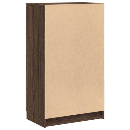 Schoenenkast 59x35x100 cm bewerkt hout bruin eikenkleur