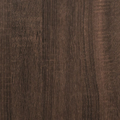Schoenenkast 59x35x100 cm bewerkt hout bruin eikenkleur