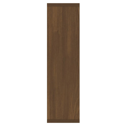 Spiegelkast met LED-verlichting 76x15x55 cm bruin eikenkleur