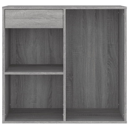 Cosmeticakast 80x40x75 cm bewerkt hout grijs sonoma eikenkleur