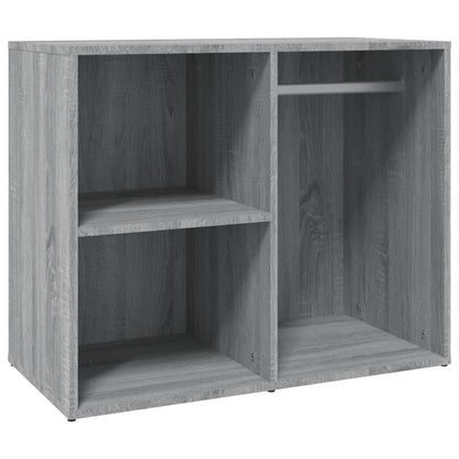Kledingkast 80x40x65 cm bewerkt hout grijs sonoma eikenkleur