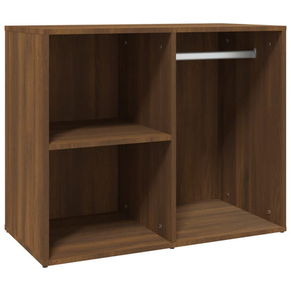 Kledingkast 80x40x65 cm bewerkt hout bruin eikenkleur