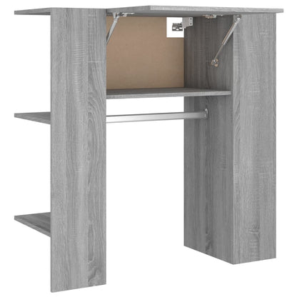 Halmeubel 97,5x37x99 cm bewerkt hout grijs sonoma eikenkleurig