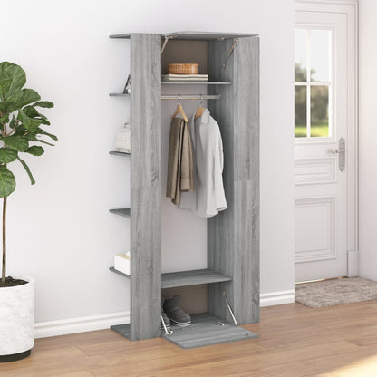 Halmeubel 97,5x37x99 cm bewerkt hout grijs sonoma eikenkleurig