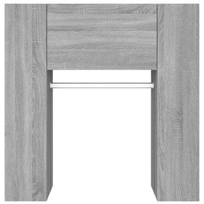 Halmeubel 97,5x37x99 cm bewerkt hout grijs sonoma eikenkleurig