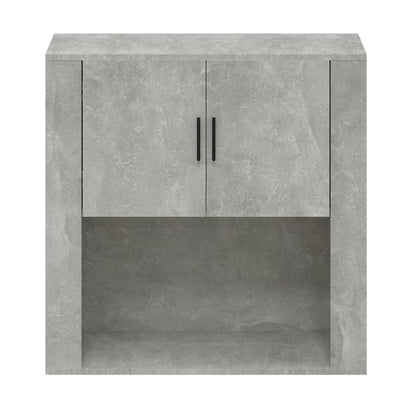 Wandkast 80x33x80 cm bewerkt hout betongrijs