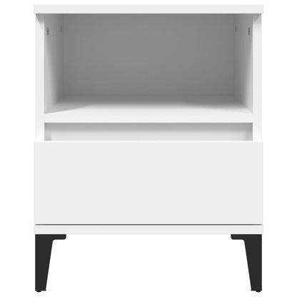 Nachtkastjes 2 st 40x35x50 cm wit