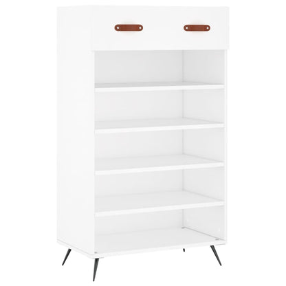 Schoenenkast 60x35x105 cm bewerkt hout wit