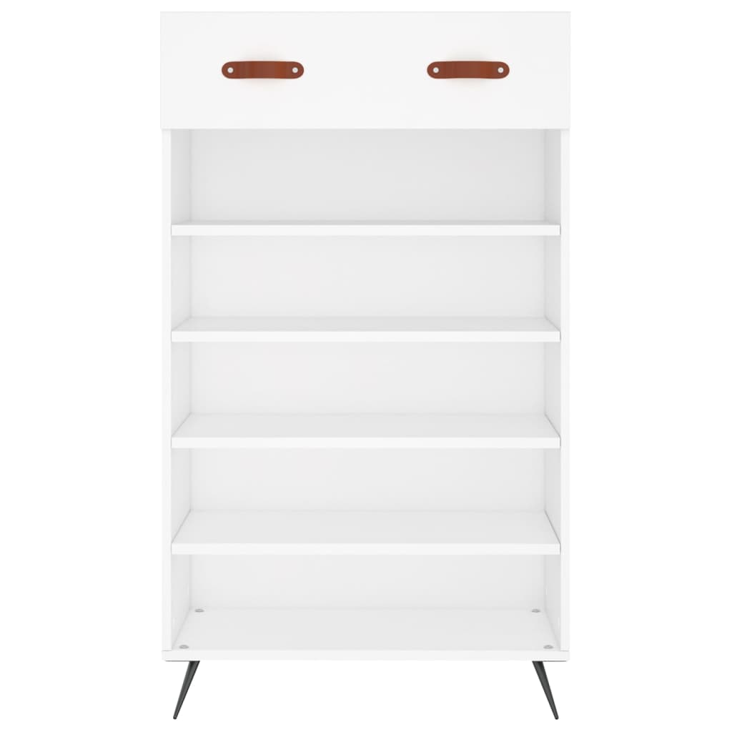 Schoenenkast 60x35x105 cm bewerkt hout wit