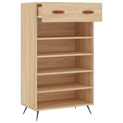 Schoenenkast 60x35x105 cm bewerkt hout sonoma eikenkleurig