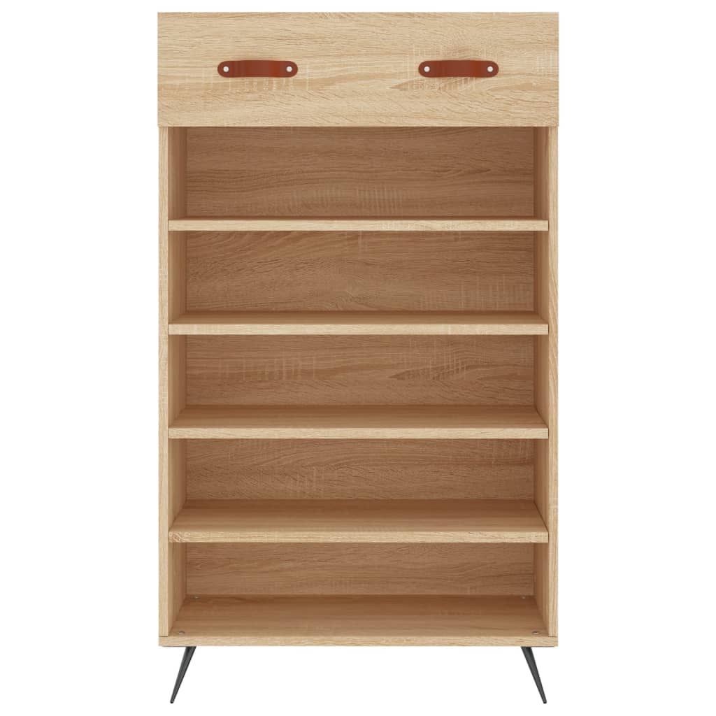 Schoenenkast 60x35x105 cm bewerkt hout sonoma eikenkleurig