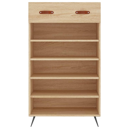 Schoenenkast 60x35x105 cm bewerkt hout sonoma eikenkleurig