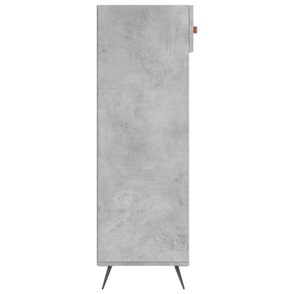 Schoenenkast 60x35x105 cm bewerkt hout betongrijs