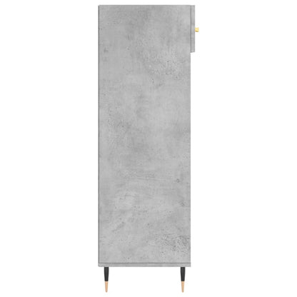 Schoenenkast 60x35x105 cm bewerkt hout betongrijs