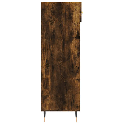 Schoenenkast 60x35x105 cm bewerkt hout gerookt eikenkleurig