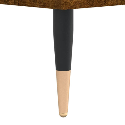 Schoenenkast 60x35x105 cm bewerkt hout gerookt eikenkleurig