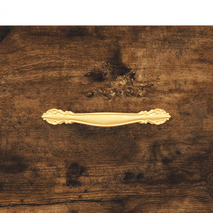Schoenenkast 60x35x105 cm bewerkt hout gerookt eikenkleurig