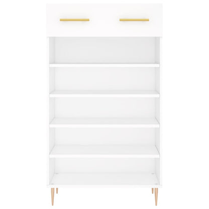 Schoenenkast 60x35x105 cm bewerkt hout wit