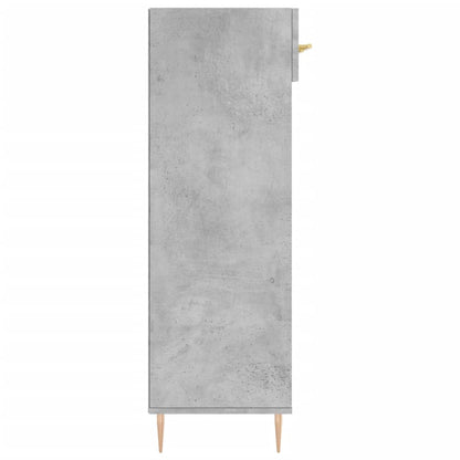 Schoenenkast 60x35x105 cm bewerkt hout betongrijs