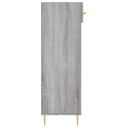 Schoenenkast 60x35x105 cm bewerkt hout grijs sonoma eikenkleur
