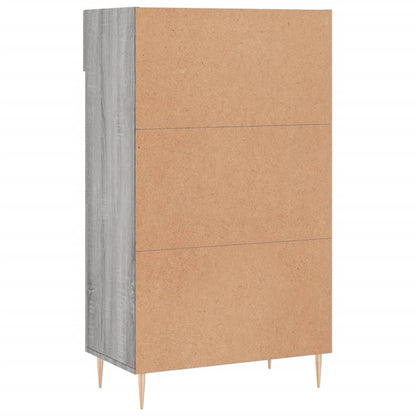 Schoenenkast 60x35x105 cm bewerkt hout grijs sonoma eikenkleur