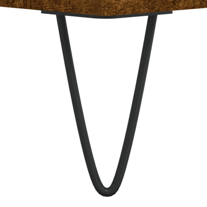 Schoenenkast 60x35x105 cm bewerkt hout gerookt eikenkleurig