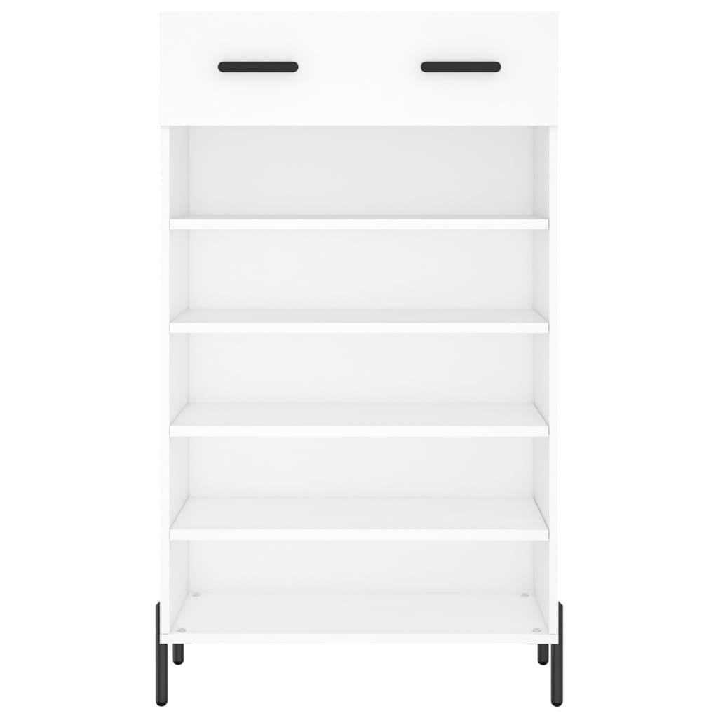 Schoenenkast 60x35x105 cm bewerkt hout wit