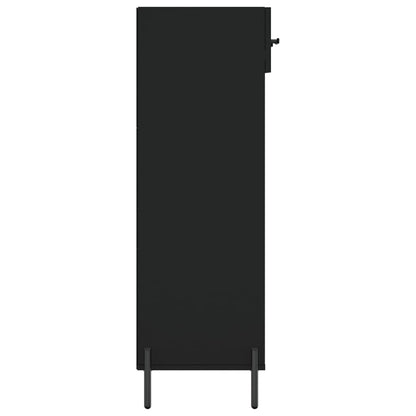 Schoenenkast 60x35x105 cm bewerkt hout zwart