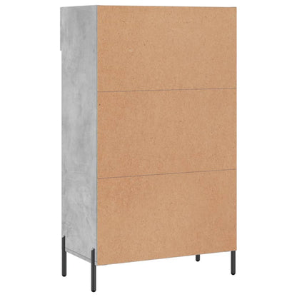 Schoenenkast 60x35x105 cm bewerkt hout betongrijs