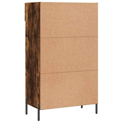 Schoenenkast 60x35x105 cm bewerkt hout gerookt eikenkleurig