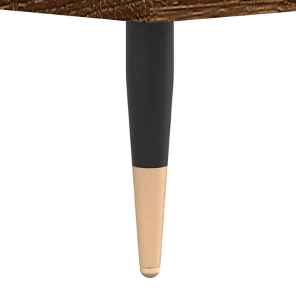 Schoenenkast 30x35x105 cm bewerkt hout bruin eikenkleur