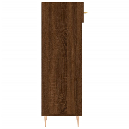 Schoenenkast 30x35x105 cm bewerkt hout bruin eikenkleur