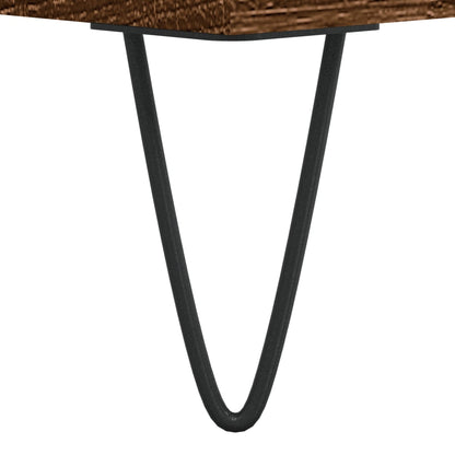 Schoenenkast 30x35x105 cm bewerkt hout bruin eikenkleur