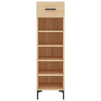 Schoenenkast 30x35x105 cm bewerkt hout sonoma eikenkleurig