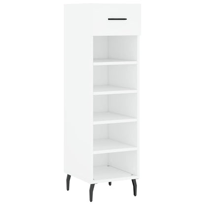 Schoenenkast 30x35x105 cm bewerkt hout wit
