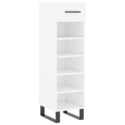 Schoenenkast 30x35x105 cm bewerkt hout wit