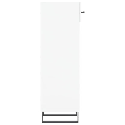 Schoenenkast 30x35x105 cm bewerkt hout hoogglans wit