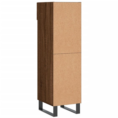 Schoenenkast 30x35x105 cm bewerkt hout bruin eikenkleur