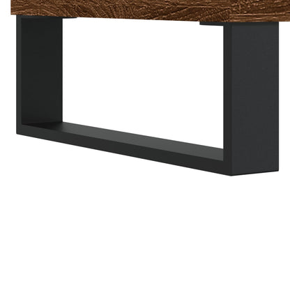 Schoenenkast 30x35x105 cm bewerkt hout bruin eikenkleur