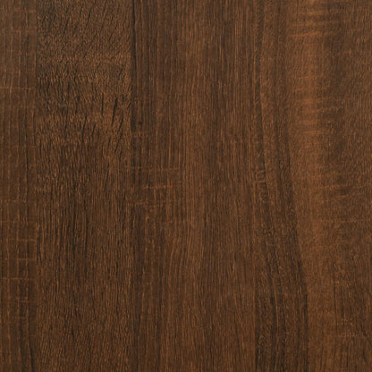 Schoenenkast 30x35x105 cm bewerkt hout bruin eikenkleur