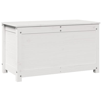 Opbergbox wit 80x40x45,5 cm massief grenenhout