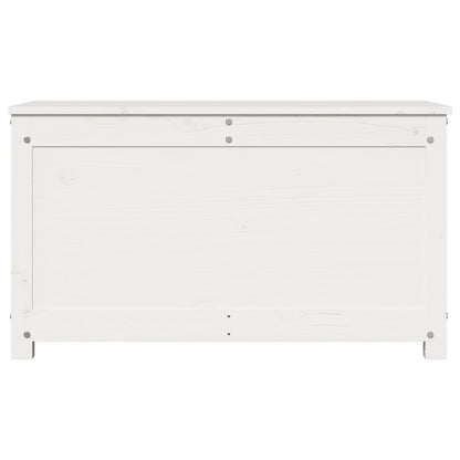 Opbergbox wit 80x40x45,5 cm massief grenenhout