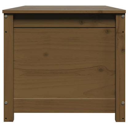 Opbergbox honingbruin 110x50x45,5 cm massief grenenhout