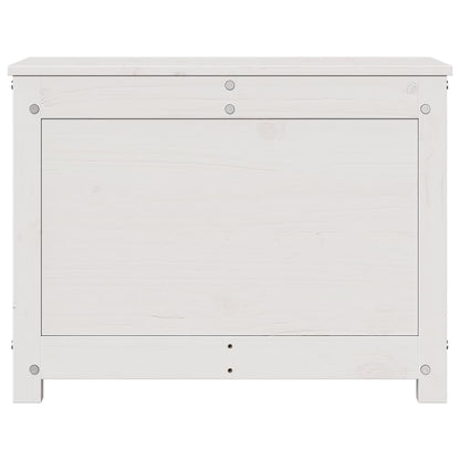Opbergbox wit 60x32x45,5 cm massief grenenhout