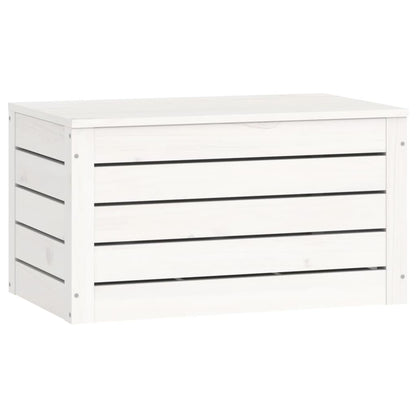 Opbergbox wit 59,5x36,5x33 cm massief grenenhout