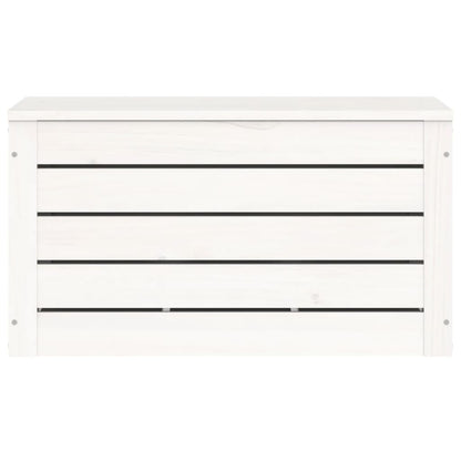 Opbergbox wit 59,5x36,5x33 cm massief grenenhout