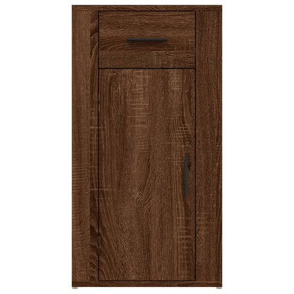 Bureaukastje 40x49x75 cm bewerkt hout bruin eikenkleur