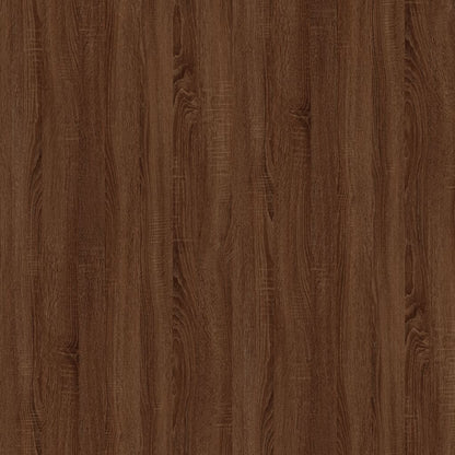 Bureaukastje 40x49x75 cm bewerkt hout bruin eikenkleur