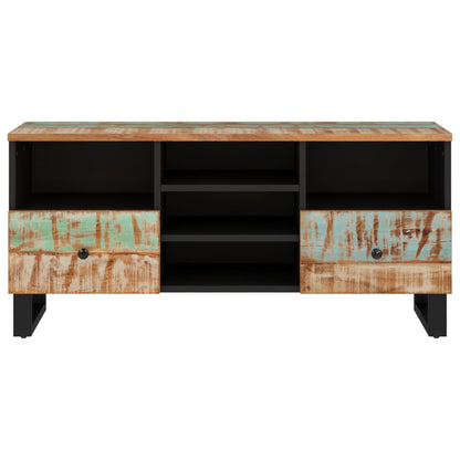 Tv-meubel 100x33x46 cm massief hout gerecycled en bewerkt hout